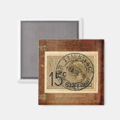 ヴィンテージアンティーク切手プリント磁石 マグネット (正面/裏面)