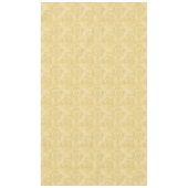 ヴィンテージアンティーク動揺して金ゴールドダマスクパターン テーブルクロス (正面)