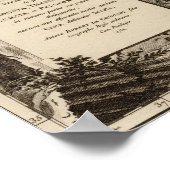 ヴィンテージアンティーク古代ギリシャの地図 ポスター (角)