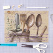 ヴィンテージアンティーク台所用品の切り離し 薄葉紙 (クラフト)