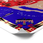 ヴィンテージアンティーク地図アメリカ合衆国 ポスター (角)