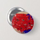 ヴィンテージアンティーク地図アメリカ合衆国 缶バッジ (正面&裏面)