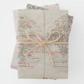 ヴィンテージアンティーク地図ワールドアフリカシチリア ラッピングペーパーシート (インサイチュ)