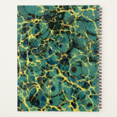 ヴィンテージアンティーク大理石紙と名前ラベル プランナー手帳 (裏面)