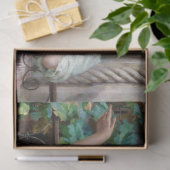 ヴィンテージアンティーク女性のシーンの切り離し 薄葉紙 (ギフト)