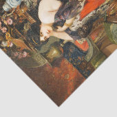 ヴィンテージアンティーク女性のポートレートの分離 薄葉紙 (詳細)