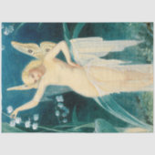 ヴィンテージアンティーク妖精の妖精妖精デコページ 薄葉紙 (正面)