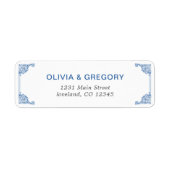 ヴィンテージアンティーク差出人住所ラベル ラベル (正面)