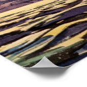 ヴィンテージアンティーク帆船モーターボート海波 ポスター (角)