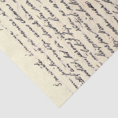 ヴィンテージアンティーク手書き文字 薄葉紙 (詳細)