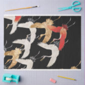 ヴィンテージアンティーク日本のの鳥絵 薄葉紙 (クラフト)