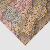 ヴィンテージアンティーク旧世界地図ティッシュペーパー 薄葉紙 (詳細)