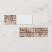 ヴィンテージアンティーク旧世界地図デザインフェードプリント スキニー名刺 (正面/裏面)