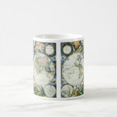 ヴィンテージアンティーク旧世界地図バイピエーター・ゴス, 1666 コーヒーマグカップ (中央)