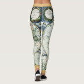 ヴィンテージアンティーク旧世界地図バイピエーター・ゴス, 1666 レギンス (裏面)