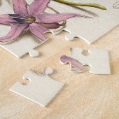 ヴィンテージアンティーク書道植物学イラストレーション ジグソーパズル (側面)