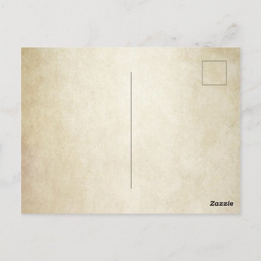 ヴィンテージアンティーク植物イラストレーション ポストカード (裏面)