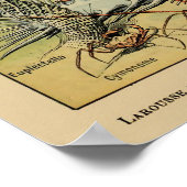 ヴィンテージアンティーク海産動物魚学研究投稿 ポスター (角)