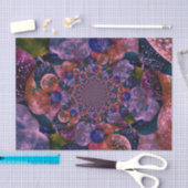 ヴィンテージアンティーク深い紫ピンクバルーン 薄葉紙 (クラフト)