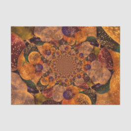 ヴィンテージアンティーク濃色金ゴールド紫グリーンバルーン 薄葉紙