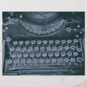 ヴィンテージアンティーク灰灰色タイプライタ素朴ー (正面)