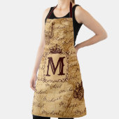 ヴィンテージアンティーク王室のキング世界地図ラスティック エプロン (インサイチュ)