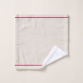 ヴィンテージアンティーク白背景ピンクポインセチア バスタオルセット (ウォッシュタオル)