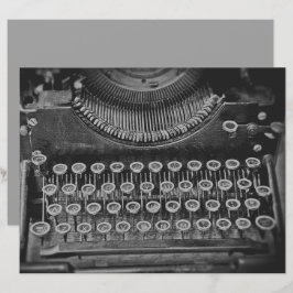 ヴィンテージアンティーク白黒タイプライター