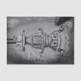 ヴィンテージアンティーク白黒素朴薪ストーブ 薄葉紙