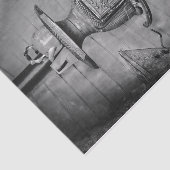 ヴィンテージアンティーク白黒素朴薪ストーブ 薄葉紙 (詳細)