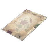 ヴィンテージアンティーク紅花抽象芸術エフェラ ノートパッド (アングル)