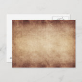 ヴィンテージアンティーク紙カスタム背景 ポストカード (正面/裏面)
