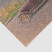 ヴィンテージアンティーク素朴カントリーブラウンカースケッチ 薄葉紙 (詳細)