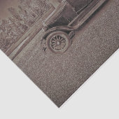 ヴィンテージアンティーク素朴ダークセピアクラシック自動車 薄葉紙 (詳細)