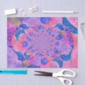 ヴィンテージアンティーク紫ピンクファインアートバルーン 薄葉紙 (クラフト)