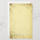 ヴィンテージアンティーク結婚ルック文房具 便箋 (正面/裏面)