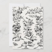 ヴィンテージアンティーク結婚花瓶 招待状 (裏面)