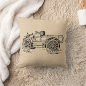 ヴィンテージアンティーク自動車トラックカスタム枕 クッション (ブランケット)