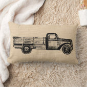ヴィンテージアンティーク自動車トラックカスタム枕 ランバークッション (ブランケット)