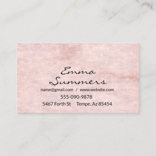 ヴィンテージアンティーク裁縫機械の変更 名刺 (裏面)