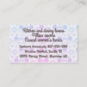 ヴィンテージアンティーク裁縫機械縫い目 名刺 (裏面)