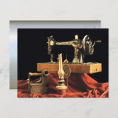 ヴィンテージアンティーク裁縫機 ポストカード (正面/裏面)