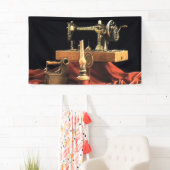 ヴィンテージアンティーク裁縫機 横断幕 (インサイチュ)