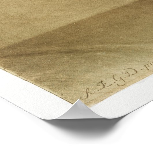 ヴィンテージアンティーク解剖学的解剖学的図 ポスター (角)