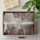 ヴィンテージアンティーク車のデコページ 薄葉紙 (ギフト)