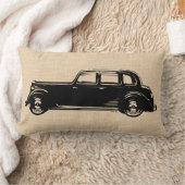 ヴィンテージアンティーク車カスタム用枕 ランバークッション (ブランケット)