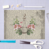 ヴィンテージアンティーク辞書文献ボトル 薄葉紙 (クラフト)