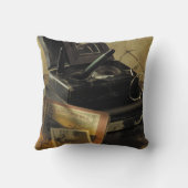 ヴィンテージアンティーク過去の郷愁 クッション (裏面)