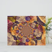 ヴィンテージアンティーク金ゴールド紫バルーン万華鏡のように千変万化するパターン (スタンド正面)