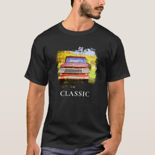 *~*ヴィンテージアンティーク錆び付き赤トラック Tシャツ
